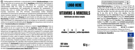 Your Brand Store - Omega 3 - 60 softgels - label info